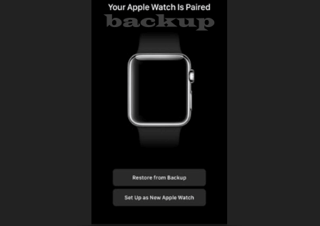 Fazer backup do Apple Watch