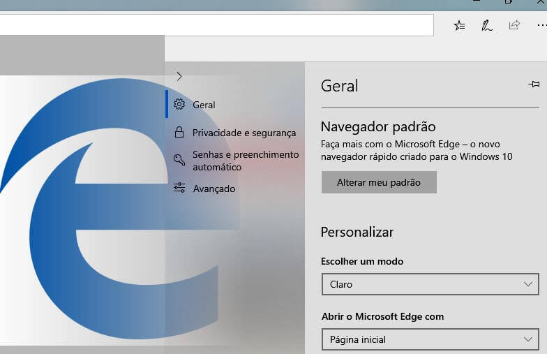 Como retirar do EDGE a página do MSN como padrão? - Microsoft Community