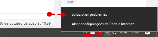 solucionar problemas de rede wi-fi