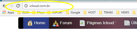 Barra de Endereço no Browser