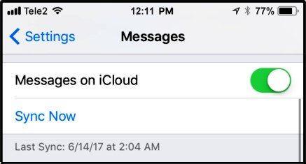 Como habilitar mensagens no iCloud