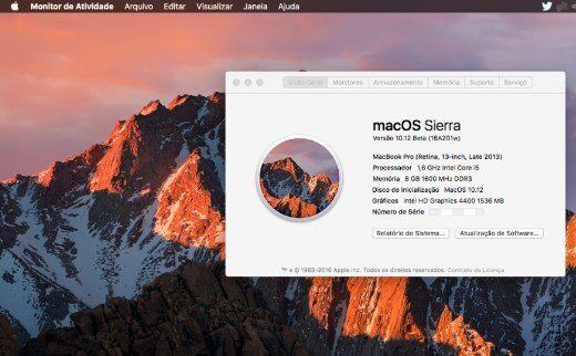 Atualização da MacOS Sierra 10.12.5