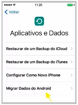 Migrar do Android para o iPhone, iPad ou iPod touch - Suporte da Apple (BR)