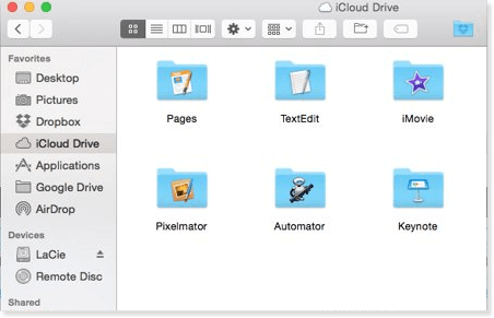 Copiando Arquivos Para iCloud Drive