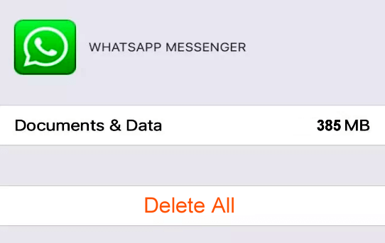 Excluir os backups do WhatsApp no iCloud