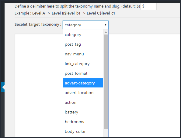 Como importar uma lista de categorias e taxonomia para Wordpress