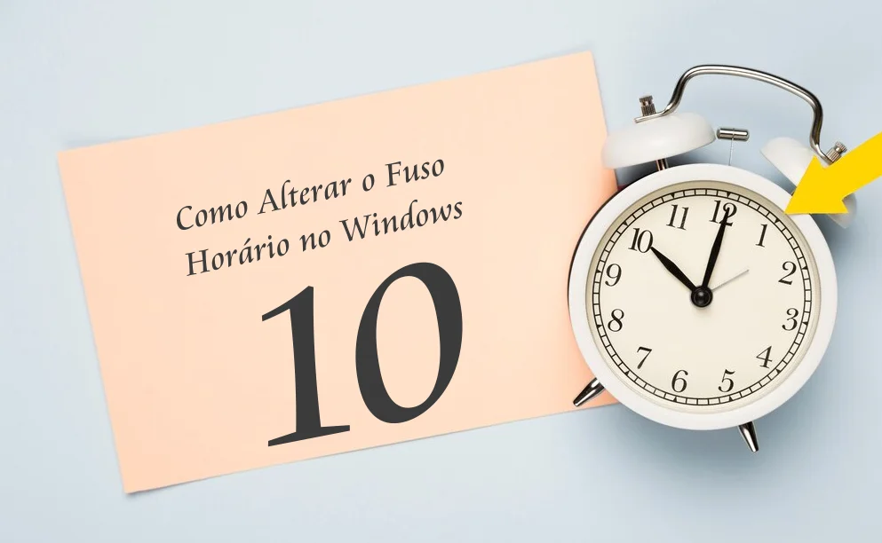 alterar o fuso horário no Windows 10