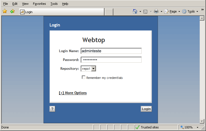 O que é Webtop - interface de desktop