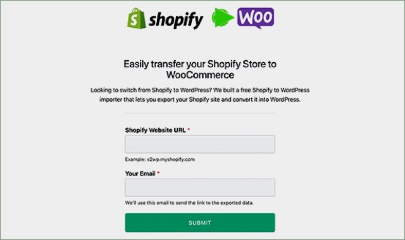 Shopify to WooCommerce