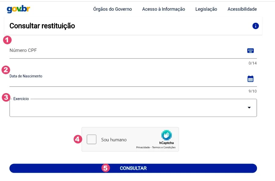 Passos para consultar sua restituição do imposto de renda