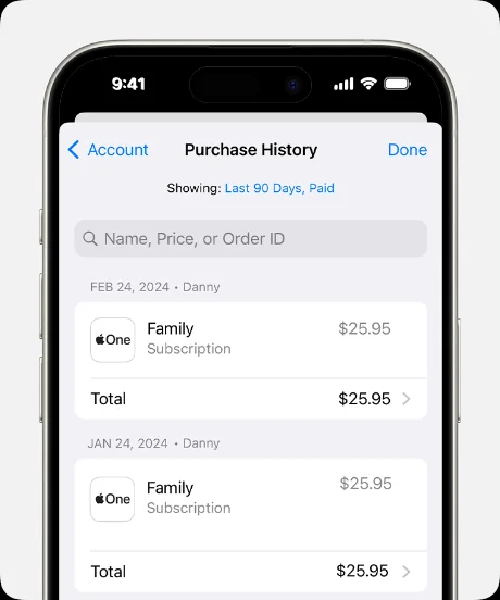 Ver o histórico de compras na App Store