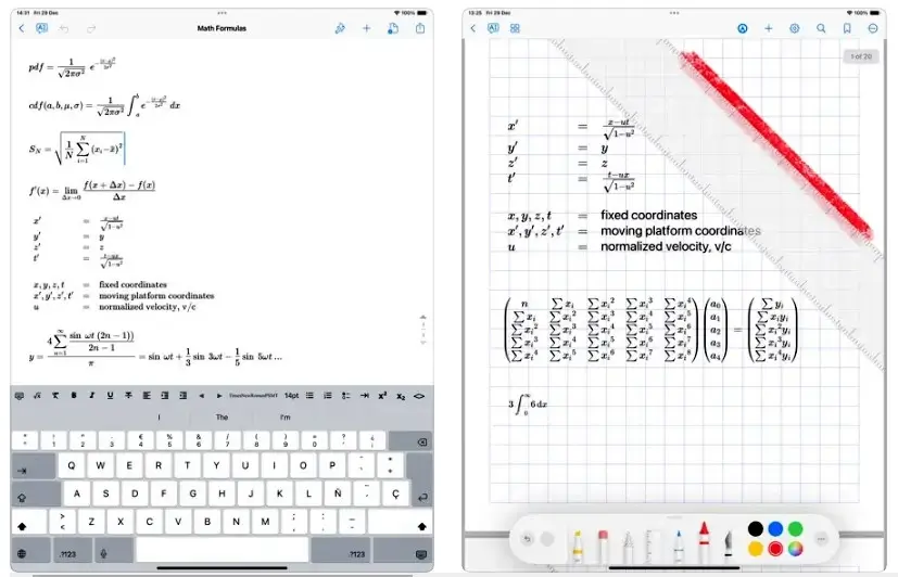 aplicativo Math Notes na App Store