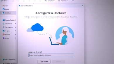 Colocar o OneDrive no Explorador de Arquivos