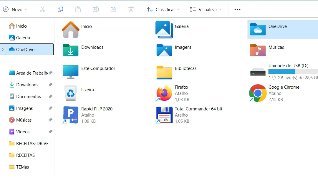 Adicione seu  OneDrive no Explorador de Arquivos do Windows