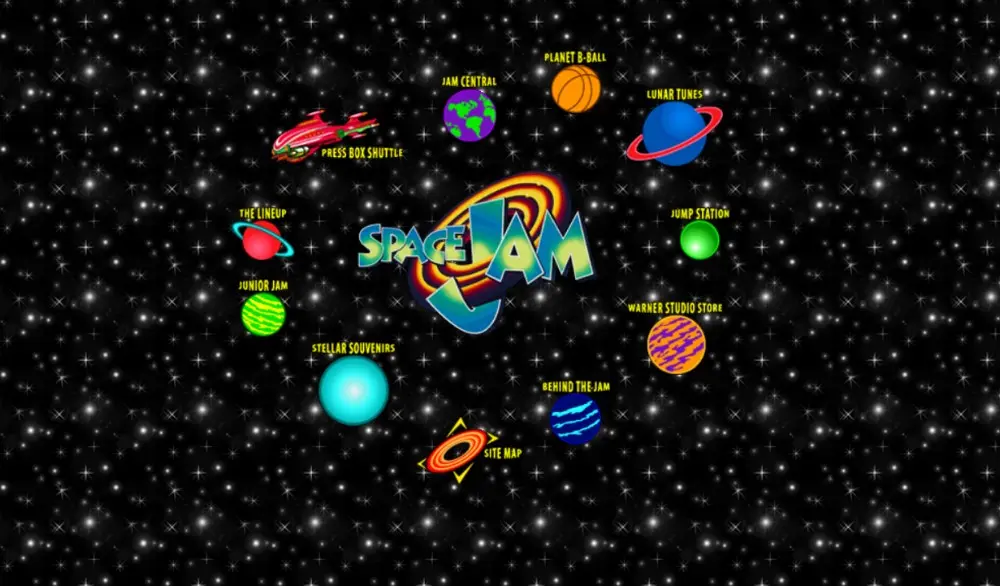 site do filme Space Jam