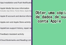 Obter uma Cópia dos Dados da Sua Conta Apple