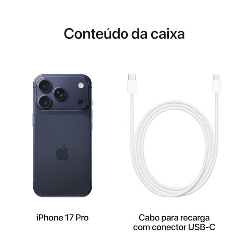 Apple iPhone 17 Pro 256 GB Azul Intenso: Recursos Premium, Super Retina XDR, Chip A18 - Imagem 4