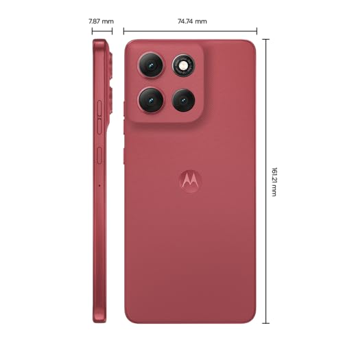 Smartphone Motorola Moto g86 5G - 256GB 8GB Tela 1.5K pOLED - Vermelho - Imagem 4