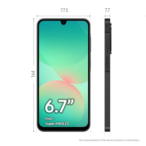 Samsung Celular Galaxy A26 5G 256GB, 8GB RAM Tela Super AMOLED 6.7 NFC Preto - Imagem 4