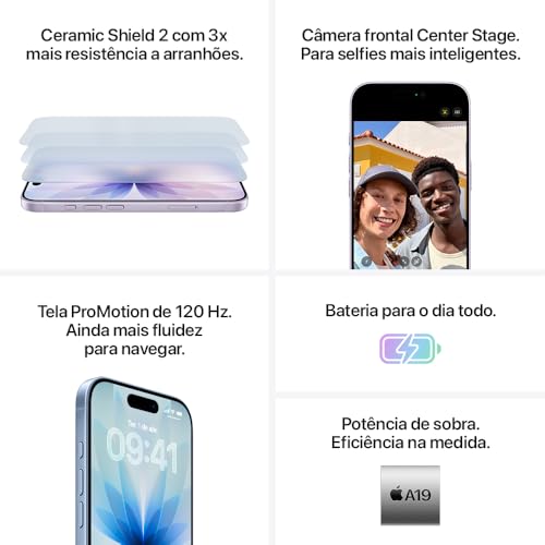 Apple iPhone 17 256 GB Preto: Custo-benefício, Câmera Premium, Brilho Máximo - Imagem 3