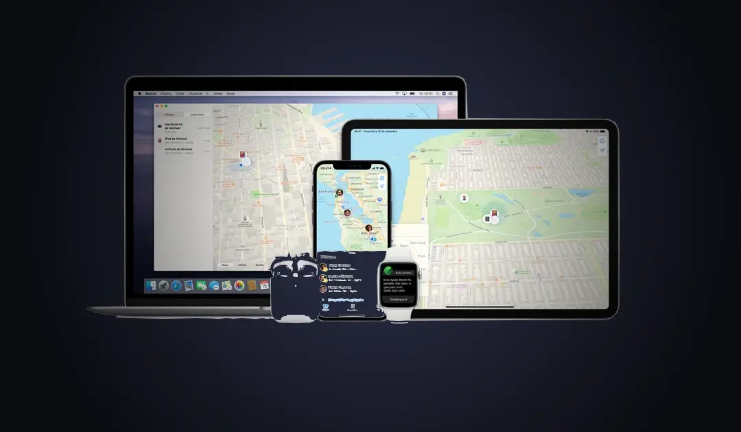 Acesse o Buscar do iCloud para Encontrar seu dispositivo