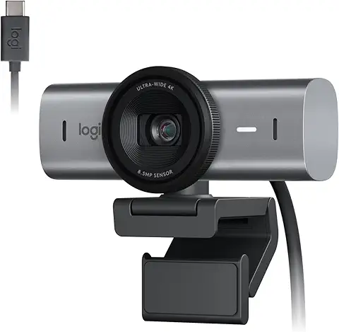 Webcam Ultra HD 4K Logitech MX Brio Com Microfones